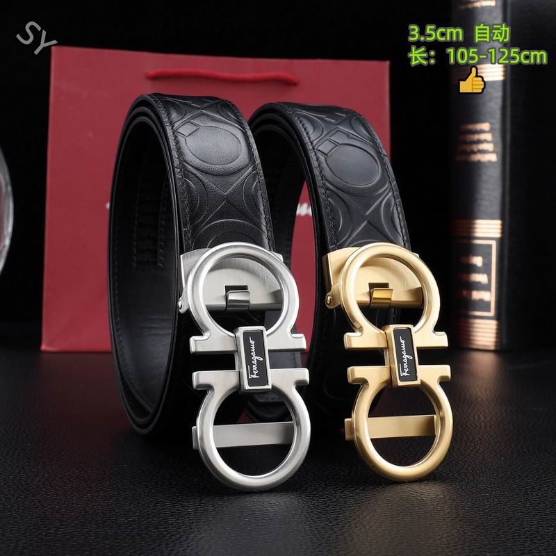 Ferragamo belt(自动带） 35mmX105-125cm 8L252